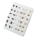 Women Acrylic Crystal Stud Earrings Set: Trendy Small Studs for Fashionable Women  ourlum.com 11  