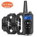 Rechargeable Dog Training Collar: Waterproof Barking Control with Remote & LCD Display  ourlum.com For 2 dogs Black US Plug United State