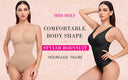 Women's Body Shaper Bodysuit with Padded Bra Support