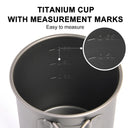 Titanium Camping Mug - Lightweight Outdoor Travel Cup