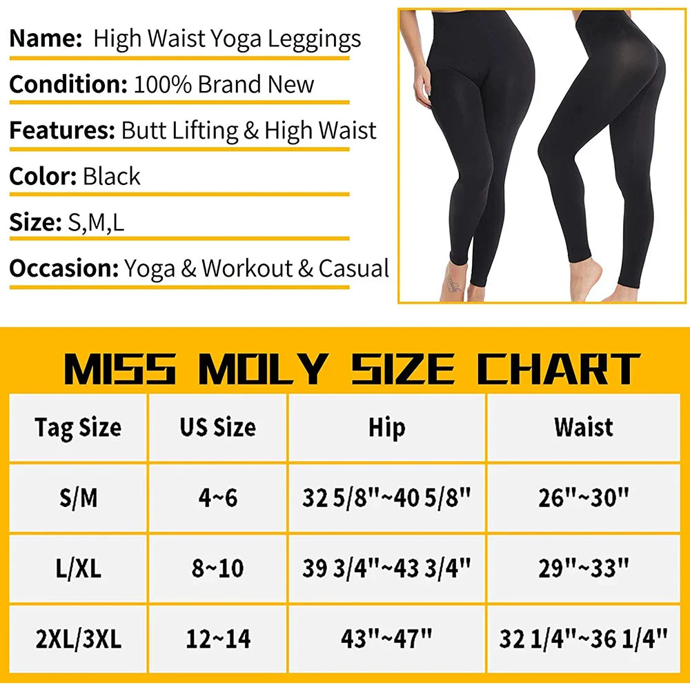 High Waist Tummy Control Leggings: Slimming & Stylish Body Shaper for Women