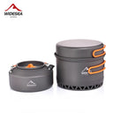 Widesea 1.3L & 2.3L Outdoor Camping Cookware Set Lightweight