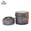 1.3L & 2.3L Outdoor Camping Cookware Set Lightweight Gear