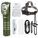 Wurkkos HD20 Headlamp: Professional Dual LED Rechargeable Light  ourlum.com with 21700 battery CHINA black