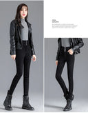 Thermal Winter Thick Fleece High-Waist Warm Skinny Jeans