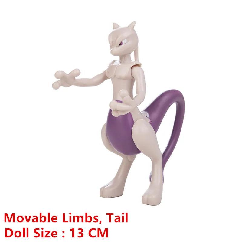 Pokemon Cartoon Anime Figure Pikachu Mewtwo Charmander Blastoise Pet Action Toy  ourlum.com   