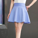 Solid Tutu Skirt Flared Mini for Chic Women Stylish Versatile