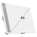 Diamond Painting Light Pad for Art and Crafts: Portable Tracing Board with Adjustable LED Light  ourlum.com A3 Gray  