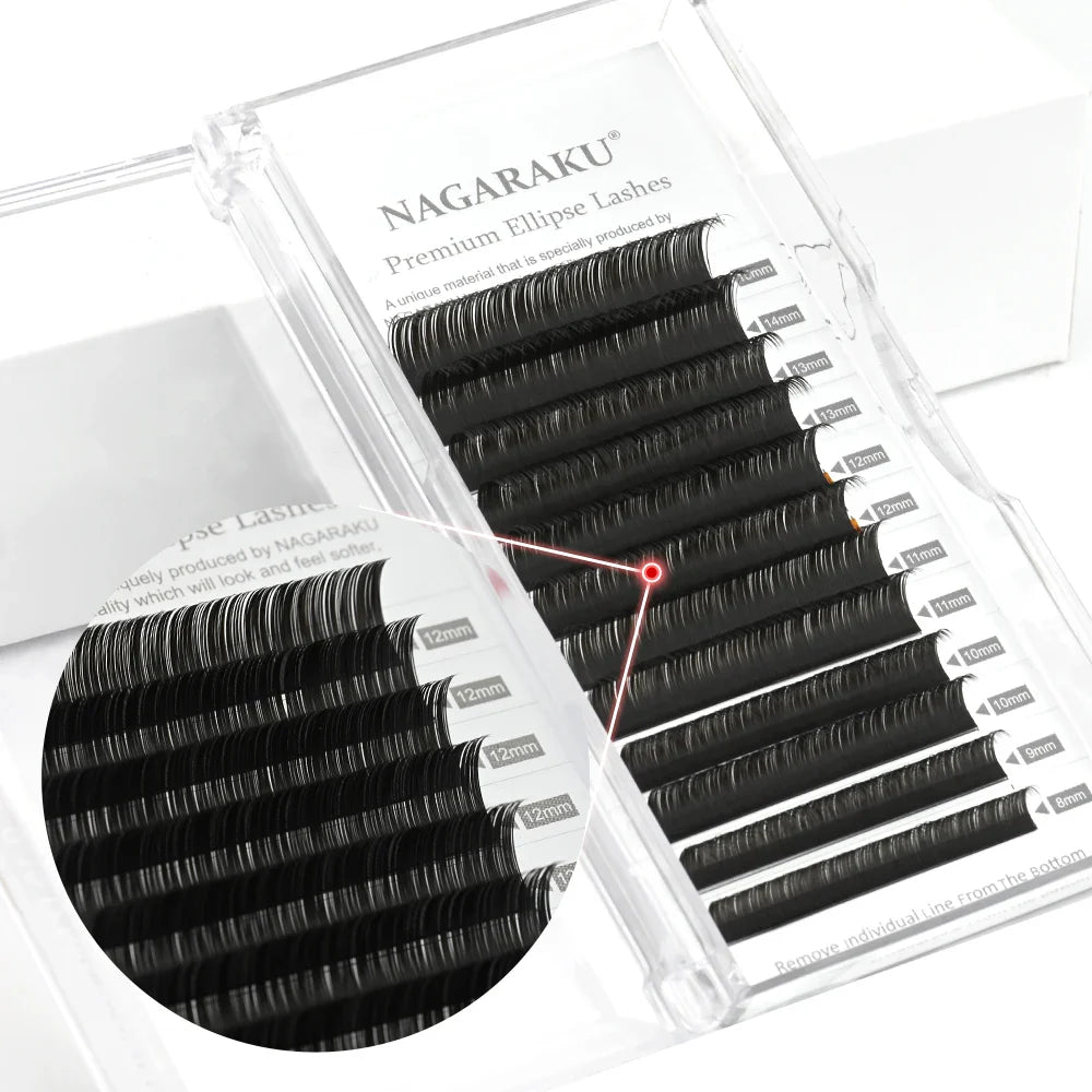 Matte Gray Black Flat Eyelash Extensions - Ultra Soft Natural Lashes for Effortless Glam