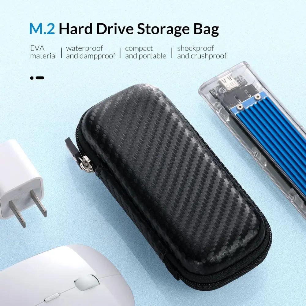 ORICO M.2 Hard Disk Case: Water-Resistant Shockproof Storage Bag  ourlum.com   