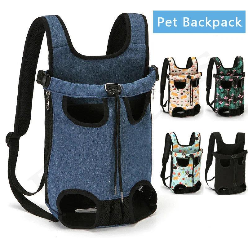 Pet Carrier Backpack: Stylish Canvas Denim Fashion Bag for Small Dogs & Cats  ourlum.com   