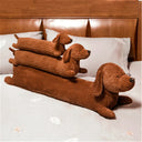 50~110cm Dachshund Dog Shape Plush Pillow Lifelike Stuffed Throw Cushion for Sofa Chair Home Decoration Long Dog Pillow Gift