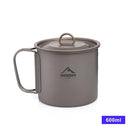 Lightweight Titanium Camping Mug - Durable Travel Cup 0.6L