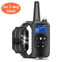 Rechargeable Dog Training Collar: Waterproof Barking Control with Remote & LCD Display  ourlum.com For 1 dog Black US Plug United State