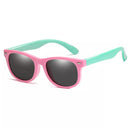 YouthFlex Polarized Sunglasses for Kids-Flexible Silicone Frame-UV400 Protection-Fashionable Shades-Eyewear for Boys and Girls  ourlum.com pink green  