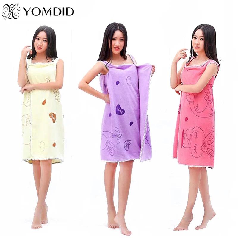 Luxurious Fast Drying Wearable Bath Towel for Fashionable Ladies  ourlum.com   