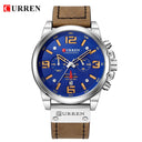 CURREN Chronograph Military Sport Watch: Stylish Waterproof Timepiece  ourlum.com silver blue CHINA 