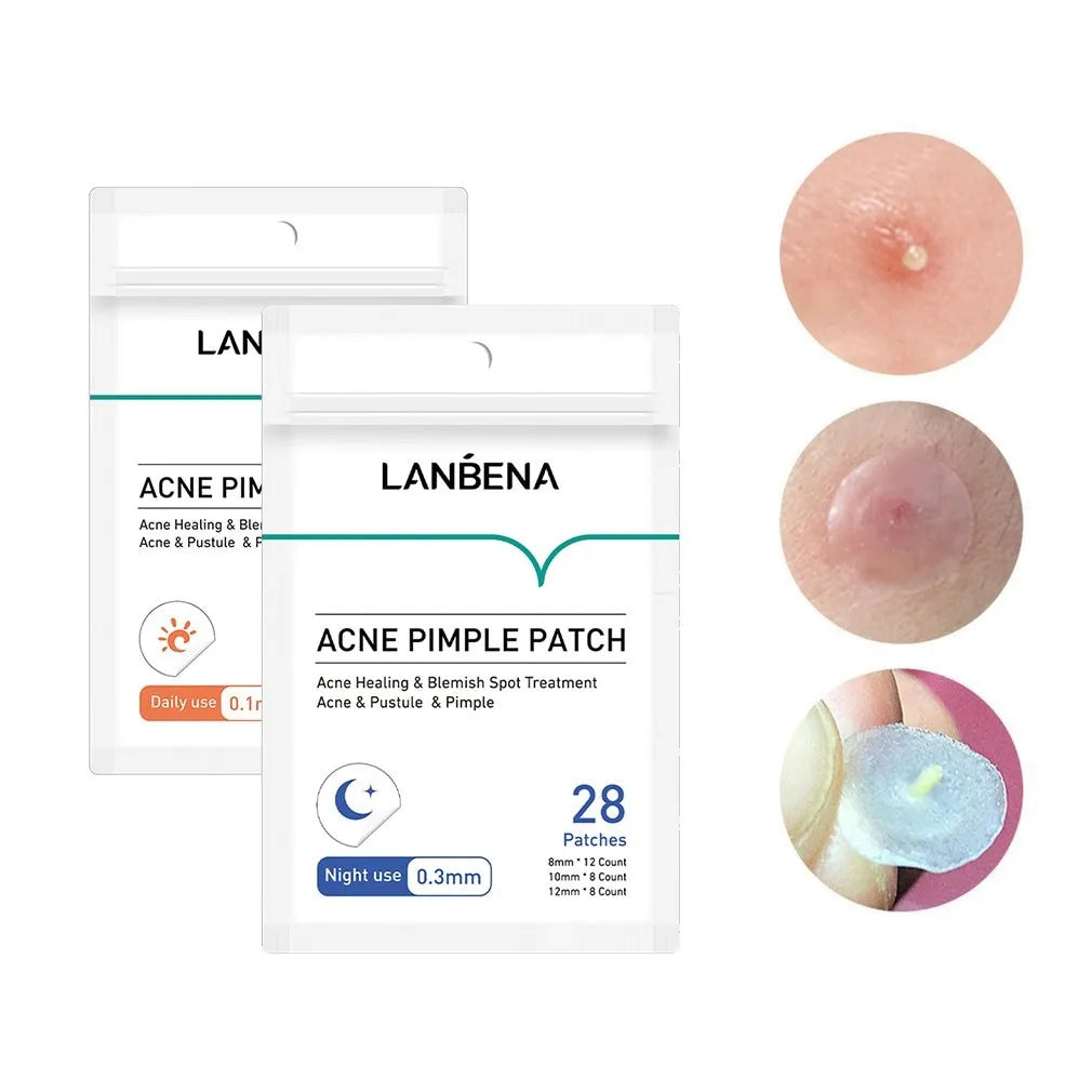 LANBENA Acne Pimple Patch Invisible Acne Removal Stickers Blemish Treatment Acne Master Pimple Remover Daily / Night Stickers  ourlum.com   