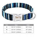 Personalized Nylon Dog Collar with Free Engraving: Stylish & Safe Pet Accessory  ourlum.com 012blue S 