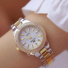Elegant Crystal Diamond Watch: Sophisticated Luxury for Women