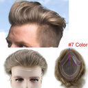 Premium Grey Lace Front Hairpiece for Men Natural Look