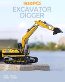 Motorized Excavator Building Kit for Kids Remote Control Fun