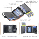 2023 Men's RFID Slim Leather Card Wallet High Quality Mini Wallet