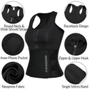 Mens Waist Trainer Vest Slimming Body Shaper Workout Tank