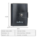 2023 Men's RFID Slim Leather Card Wallet High Quality Mini Wallet