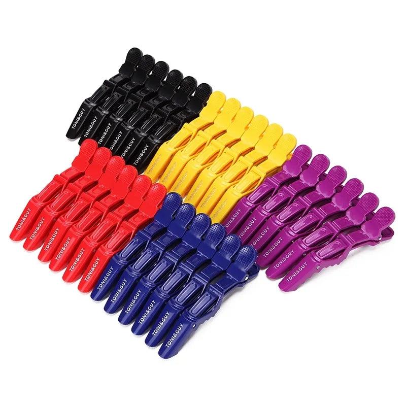 6pcs/lot Plastic Hair Clip Hairdressing Clamps Claw Section Alligator Clips Barber For Salon Styling Hair Accessories Hairpin  ourlum.com   