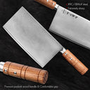 HEZHEN Professional 8-Inch Slicing Knife Padauk Handle