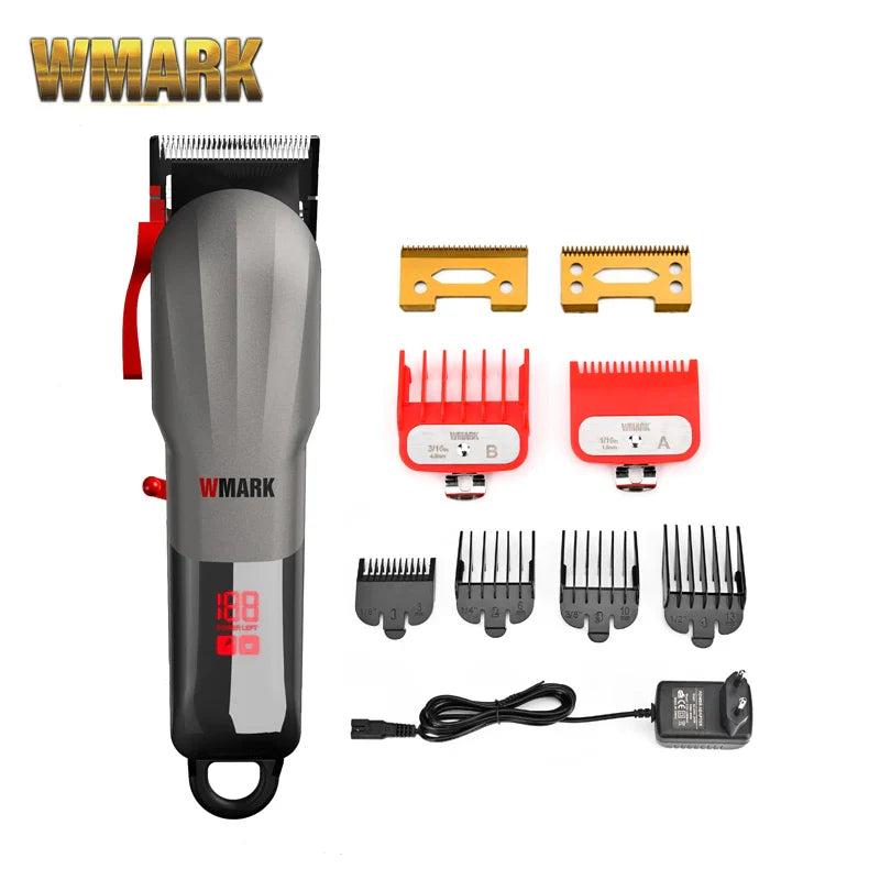 WMARK NG-115 New Arrivas Rechargeable Hair Clipper Cordless Hair Trimmer With LED Display