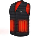 11 Area Heating Vest Men Women Casual V-neck USB Heated Jacket