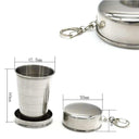 Compact Stainless Steel Folding Cup for Outdoor Travel