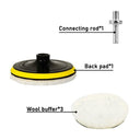 5Pcs 3/4/5/6/7 Inch Car Polish Pad Circle Soft Wool Waxing Buffing Pad Tool Kit  Auto Polishing Detailing Cleaning Goods  ourlum.com   