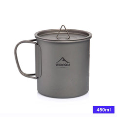 Lightweight Titanium Camping Mug - Durable Travel Cup for Hiking & Outdoor Adventures