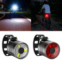 Waterproof Portable Mini Bike Lamp White Front Light Red Taillight