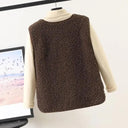 Luxurious Winter Fleece Button Vest for Women  ourlum.com   