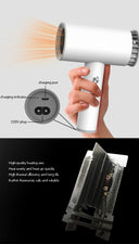 Rechargeable Hair Dryer Cordless Hot Cold Wind Design