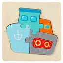 Wooden 3D Cartoon Animal Puzzle for Early Learning Fun  ourlum.com Ship  