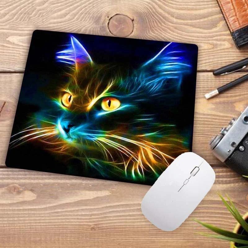 Cartoon Cat Head Mouse Pad: Enhance Laptop Gaming Setup - 70 characters  ourlum.com 1 22x18 cm 