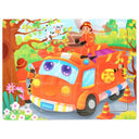 Wooden Cartoon Animal 3D Puzzle for Kids: Educational Toy for Children  ourlum.com 6-fire Truck  