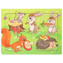 Wooden Cartoon Animal 3D Puzzle for Kids: Educational Toy for Children  ourlum.com 16-forest Animal02  