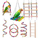 Parrot Swing & Chew Toys Set: Safe Fun Easy Install Playtime