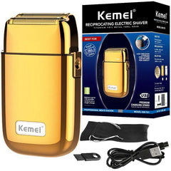 Kemei Tx1 Full Metal Electric Shaver For Men Hair Beard Electric Razor Bald Head Shaving Machine Finishing Fades Rechargeable