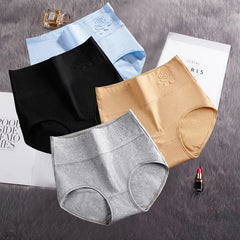 Comfort Plus Cotton Blend High-Waisted Panties: Breathable Slimming Underwear