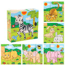 Wooden Blocks Puzzle Game: Animal, Fruit, Traffic Theme Learning Toy  ourlum.com Forest tiger  