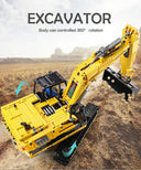 Motorized Excavator Building Kit for Kids Remote Control Fun