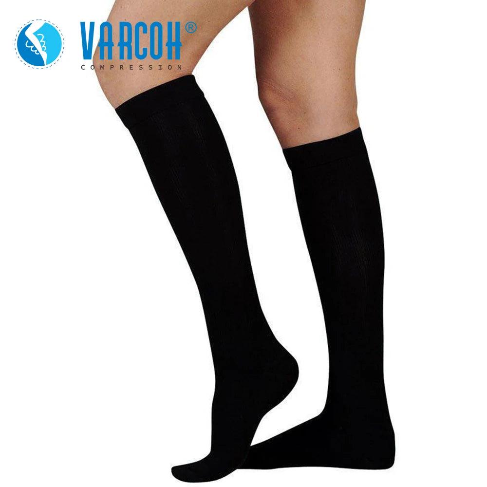 Compression Socks 30-40 mmHg Women Men,Firm Support Graduated Varicose Veins Hosiery for Edema, Swelling, Pregnancy, Recovery