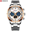 CURREN Chronograph Sports Watch: Stylish & Functional Timepiece  ourlum.com silver rose watch CHINA 